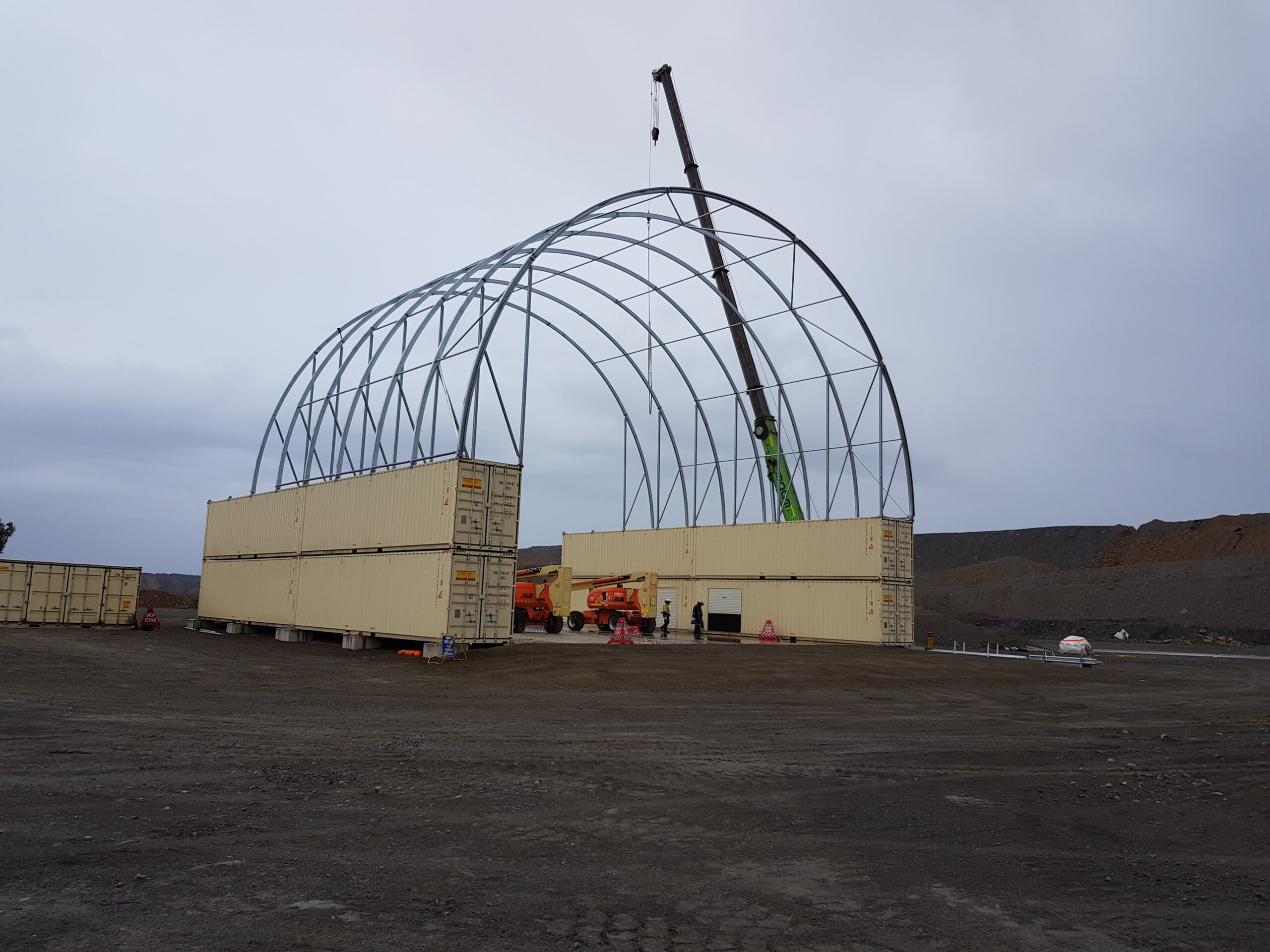 Container Mounted Relocatable Shelter Installation