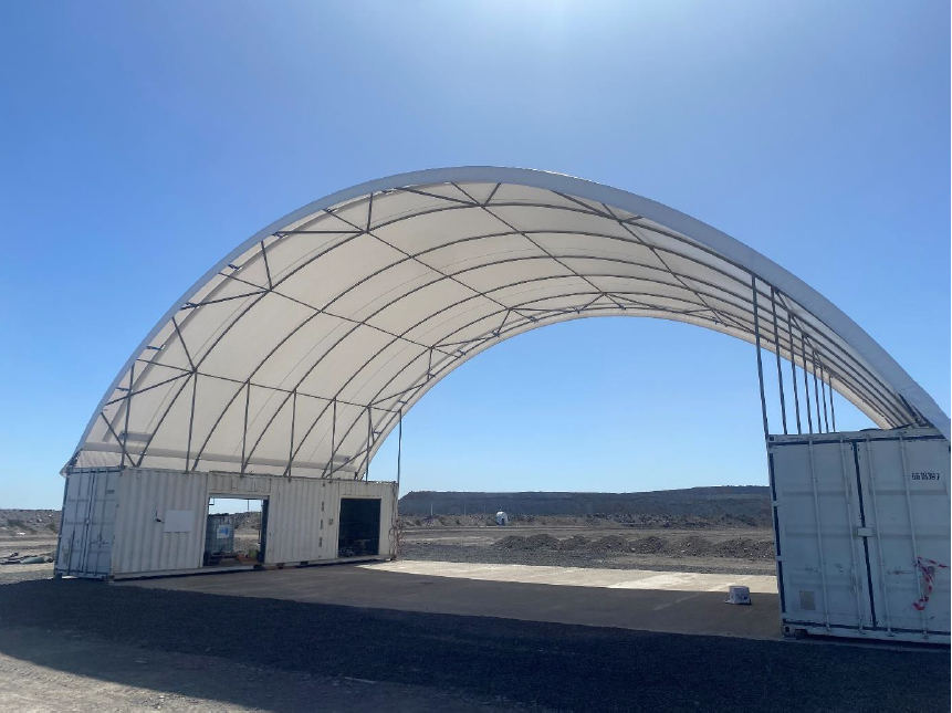 Portable dome clearance shelters